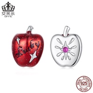 Aifule Jewelry Snowflake Pure Silver Christmas Asymmetric Earrings s925Wholesale Women's Original Fr