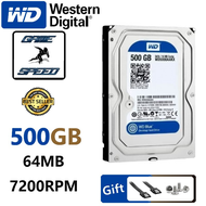 1TB HDD (ฮาร์ดดิสก์) WD BLUE 7200RPM SATA3 (WD10EZEX)