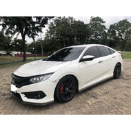 Honda Civic Fc PP Side Lips Side Diffuser Thailand Design 2016-2021 (Grossy Black / Carbon Print )