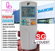 Original Daikin Remote Control  ARC433B73 ARC433A24 FTKS35DVM FTN50JV1G  (local seller)