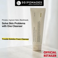 Lazy Society Trouble Solution Foam Cleanser 120ml - Acne Treatment, Oil Control, Deep Cleansing Power with BHA
