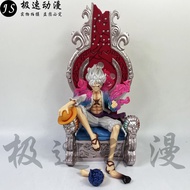 One Piece GK Five Emperors Sitting Posture Nika Luffy Sun God Figure Ornaments 9XUC