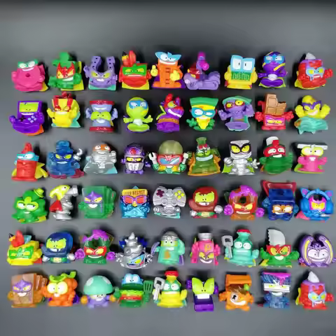 Original Superzings Series 1-9 Superthings 2-3cm Limited Collection Action Figures 7cm Big Burger Ki