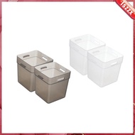 [Lszzx] 2 Pieces Refrigerator Side Door Box Fridge Organiser Refrigerator Organizer Box for Fridge Cabinets Pantry Small Items Fruits