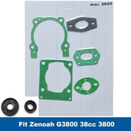 Cylinder Crankcase Muffler Carburetor Intake Manifold Gasket Oil Seal Kit Fits Zenoah G3800 More 38c