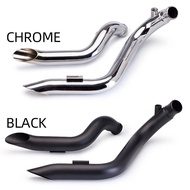 Motorcycle custom exhaust pipe modified off-road motorcycle dual front pipe suitable for Harley IRON