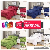 TOTO 7IN1 Queen Size/ bedsheed/ Comforter 7Pcs Set