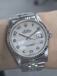 Rolex Datejust Ref. 16234 – Mother of Pearl Dial 天然原廠貝母面盤 Not 1601, 16014, 116234, 126234