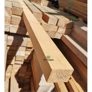 1_1/2" x 2" Solid Wood Planed Wood (Kayu Ketam) - Meranti Wood 6 Feet to 8 Feet.