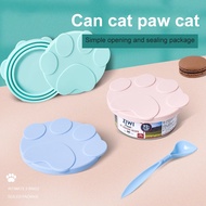 【hot】 Silicone Dog Canned Lid 2-in-1Food Sealer Food Cover Storage Fresh-keeping Lids Bowl Accessories