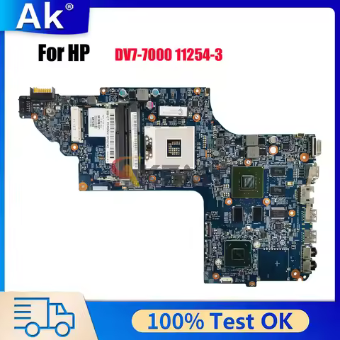 For HP Pavilion DV6 DV7 DV7-7000 Laptop Motherboard 11254-3 682168-001 With GT630M GT650M GPU 100% F