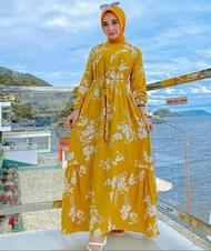 MODIS Gamis Dewasa Muslim Jumbo Leopard Bahan Rayon Twill Adem Lembut Pakaian Dewasa Terbaru Best