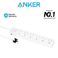Anker Charger Extension Power Strip 6 in 1  Extension Socket Power Extension Socket Power Strip A91F