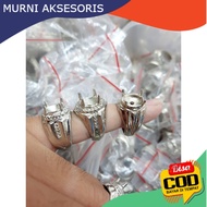 Murni Aksesoris. RING ALPAKA SUPER SILVER / Emban Cangkang Cincin Alpaka Silver Anti Luntur / Emban