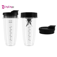 Blender Replacement Parts for , 2 24Oz Cups with To-Go Lids, 7 Fins Extractor Blade, for   Auto IQ