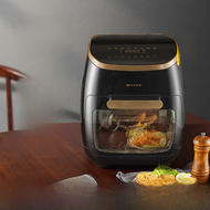 BIYI Air Fryer Visual Home ใช้น้ํามันฟรี Low-Fat Smart Electric Deep Fryer 11L พร้อมปลั๊กเฉพาะฮ่องกง