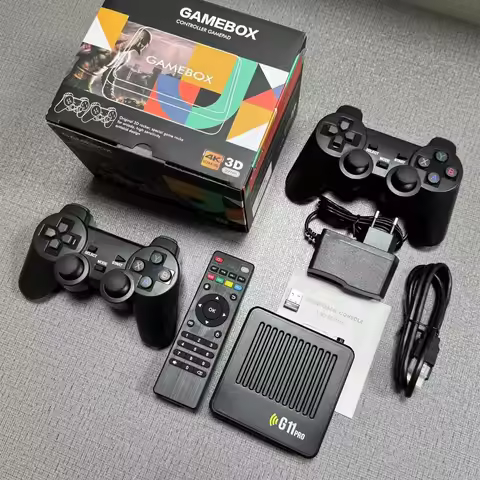 2025 G11 Pro Game Box 4K HD TV Game Stick 2.4G Wireless Dual Controller Retro Games 40000+ 128G 256G