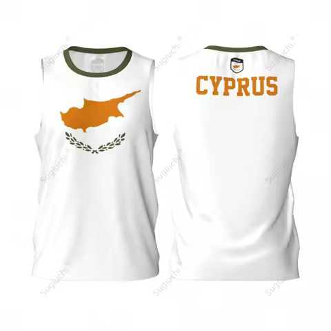 Cyprus Flag Men Basketball Sports Running Fitness Multifunction Sleeveless tshirt Exclusive Custom N