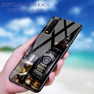 Softcase Glass Kaca Vivo Y20 Y20S Y12S- Case Hp Pelindung Handphone