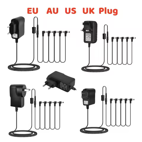 Miwayer 9V 0.5A Guitar Effect Pedal Power Plug Adapter Daisy Chain Cable, Suitable for Most Effect P