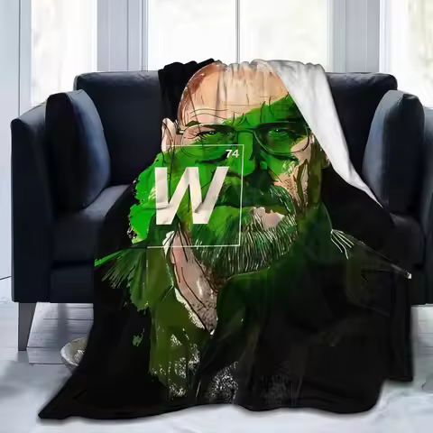 Breaking Bad Walter White Blanket Heisenberg Wool Funny Warm Throw Blankets for Bedding Lounge Sprin