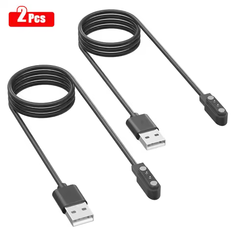 2Pcs USB Charger Cable For Xiaomi Haylou RT LS05S/YAMAY SW022/MI IMILAB KW66/Haylou Sloar LS05/Ticwa