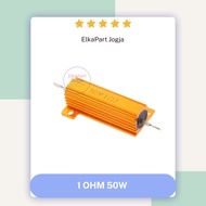 Resistor 1 ohm 10 ohm 20 ohm 100 ohm 500 ohm 1000 ohm/1k ohm 50 W gold resistor heatsink 50W gold