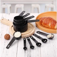 Set Of 10 Measuring Spoons Food Grade Plastic Clear Scale Easy To Use Bakery Equipment