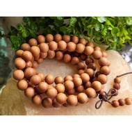 0718F1 Laoshan Sandalwood Necklace 108 Pieces, Card 8.3+