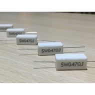 ZL99 RESISTOR 5 WATT 5W 0.47OHM 0.47 OHM Ω 0.47R