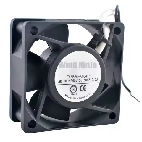 FA6B60-A1041E AC100V 110V 120V 220V 230V 240V 50-60HZ 0.3A 6cm 60mm fan 60x60x25mm EC cooling fan