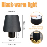 Vimite LED Removable Wine Bottle Table Lamp 3 Color Rechargeable Touch Control Bar Restaurant Dining