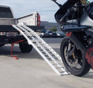 สะพานบันไดขึ้นรถมอไซค์และสายรัด 1 ชิ้น Motorcycle Aluminium Ramp + Safety Strap รับน้ำหนักได้ 340 kg
