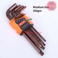 9pcs L Type Allen Key Double-End Hex Wrench / HEX KEY 9PCS ALLEN KEY / L Type Allen Key Hex Wrench