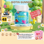 BIYODE Biotin Gummies for hair boost 5000mcg Biotin & 200mg Collagen HALAL Vegan 60 Gummies