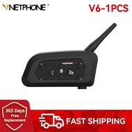 RBNJO Vnetphone V6 6หมวกกันน็อคสำหรับผู้ขับขี่อินเตอร์คอมแบบมีบลูทูธหูฟังสื่อสารสามารถ EUC รีโมทคอนโ
