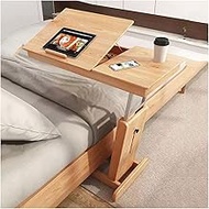 Living Room Side Table Coffee Table Height Adjustable C Shaped End Table, Foldable Couch Desk Table with Tiltable Table Top, Sofa Bedside Laptop Stand TV Tray with Storage Basket, Snack Side Table Sma
