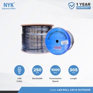 Nyk 305 Meter Outdoor Cat6 Lan Cable / 305m UTP Cat6 Cable