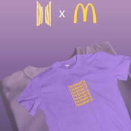BTS x MCD tee aesthetic t-shirt