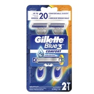 Gilette Blue 3 Comfort Sensitive Shaver /Gilette Blue 3 Cool Razor/GILLETTE Vector Razor 1's Disposa