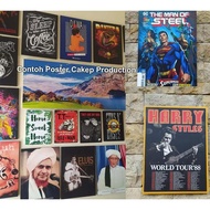 GANTUNGAN New Conor Mcgregor Ufc Wall Decoration Wooden Frame Ready to Install Poster Photo Hanger