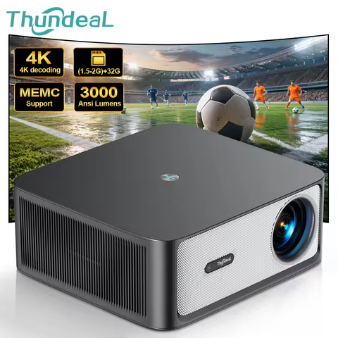 ThundeaL 3000Ansi 4K Full HD Projector TD98Pro 2G 32G Home Theater WiFi Android Portable Samrt TV Ci