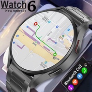 ใหม่6 2024สำหรับ Samsung Galaxy Watch, สมาร์ทวอชสำหรับผู้ชาย AMOLED แสดงอุณหภูมิร่างกายนาฬิกาพูดคุย BT