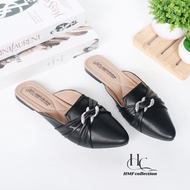 HMF Twema Flat Slop Shoes Rubber SoleWanita CM01