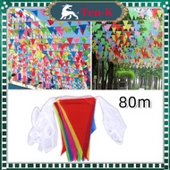 80m Triangular Flag Banner Bunting Flag/ Decorative Flag Banner/ Festival Flag/