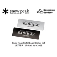 Snow Peak Metal Logo Sticker Set LETTER *Limited Item 2022