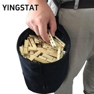 YINGSTAT Storage Bag, Laundry  Cloth Clothes Peg Bag, Portable with Hook Travel Clothes Peg Basket