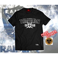 Triskelion Fratshirt Tau Gamma Phi / Sigma RAIDER inspired (COMES WITH STICKER)