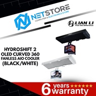 LIAN LI HYDROSHIFT 2 OLED CURVED 360 FANLESS AIO COOLER (BLACK/WHITE)