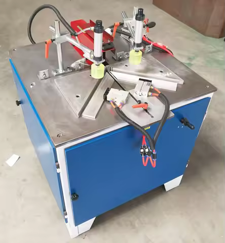 45 degree right angle multi iron wood aluminium section angle saw cutter corner angle cutting machin